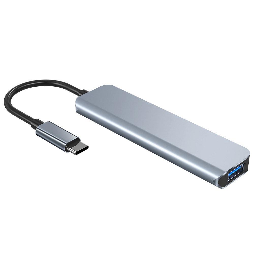5 в 1 USB C Hub для ноутбука с портами USB 3.0, кардридером, адаптером HDMI Ethernet, многопортовой док-станцией