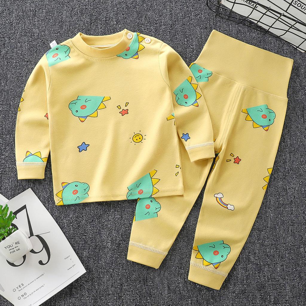 Children's Underwear Sets - Long-sleeved And Long-pants Sets For Boys, Girls' Casual Pajama Sets In 2-piece Style