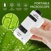 60-180X Карманный Микроскоп Детские Научные Игрушки Ручной Микроскоп Студенты Лаборатория На Открытом Воздухе Расширенное Наблюдение за Биологией Со Светодиодной Подсветкой