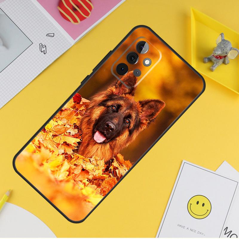 German Shepherd Dog Case For Samsung Galaxy A55 A35 A25 A15 A51 A71 A12 A32 A52 A13 A33 A53 A14 A34 A54 Coque