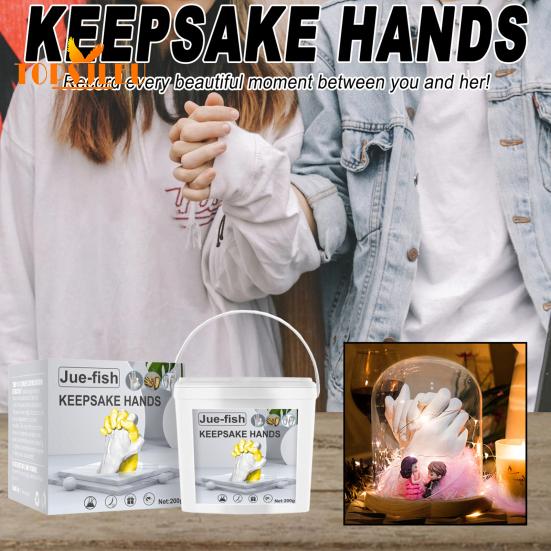 1 комплект, порошок для творчества, безвредный детский пластырь для рук, набор для литья под давлением, День Святого Валентина