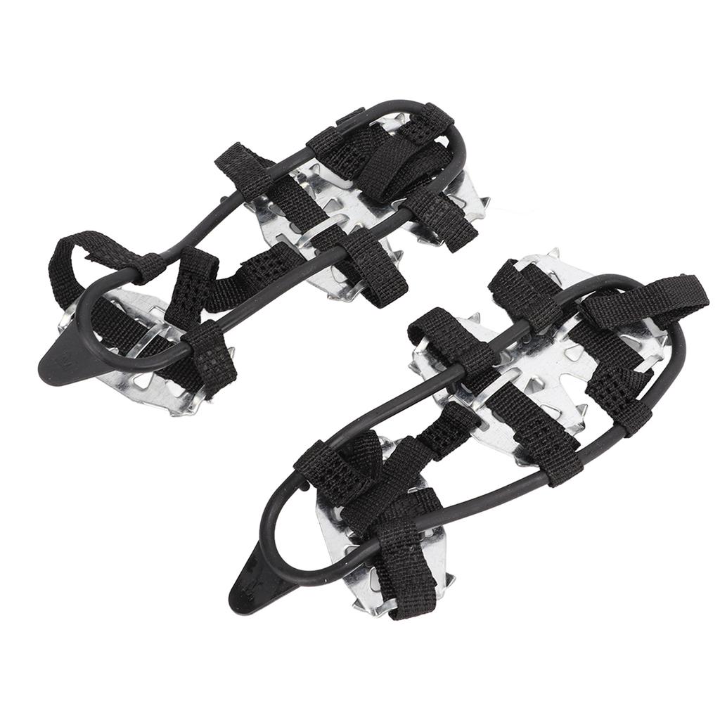 1 пара 24 зубчатых скальных кошек из нержавеющей стали, противоскользящие чехлы для обуви для езды по снегу и льду, серебристый цвет M