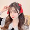 Bowknot Tassel Hairball New Year Hair Accessories Children's Headwear Plush Hair Rope Duckbill Clip