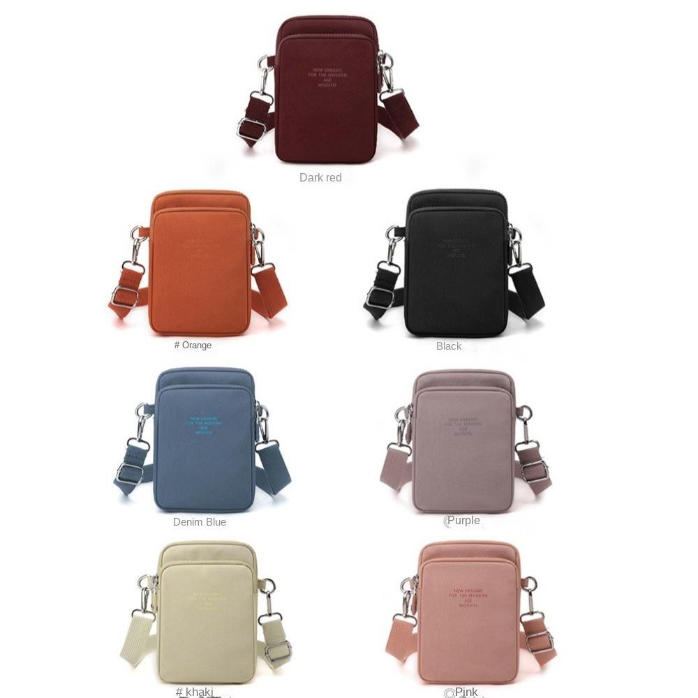 Multi-layer Nylon Shoulder Bag Korean Style Messenger Bags Portable Canvas Crossbody Bag  Outdoor