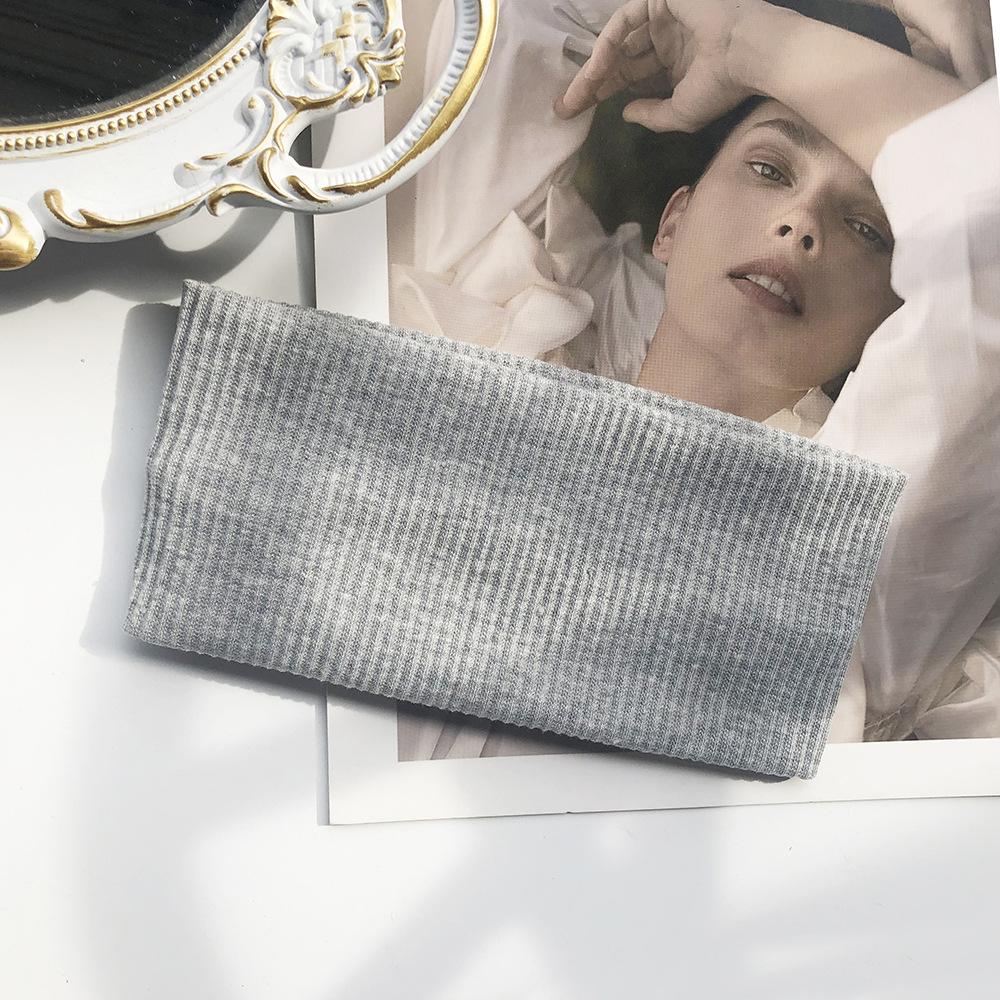 Women Solid Color Headband Yoga Knitting Elastic Hair Bands Turban Makeup Hair Hoop Vintage Headwrap Fashion Hair Accessories