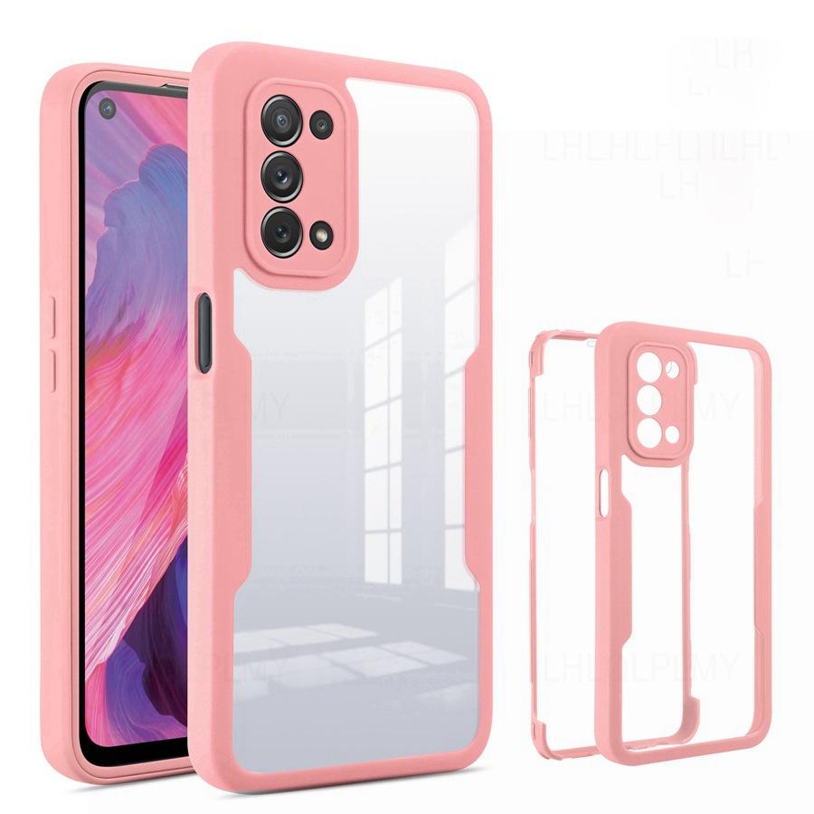 360 Degrees Protect ShockProof Case For Realme 8 9 Pro C21 C25Y C30 C33 Reno13 OPPO A40 A96 A79 A16 A53 A54 A74 A94 5G Vivo V23 Y20 Front + Back Cover