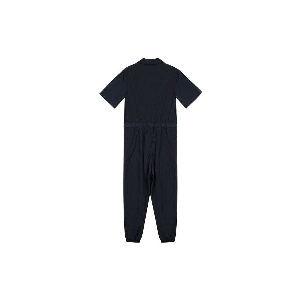 Jordan Essentials Solid Logo Waist Utility Woven Jumpsuit Women Jumpsuit Black DD7064-010