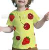 Toddler 3D Funny Fruits Printed T Shirts Baby Boys Girls Kids Tee Tops Summer Children Avocado Strawberry Lemon Apple T-shirts
