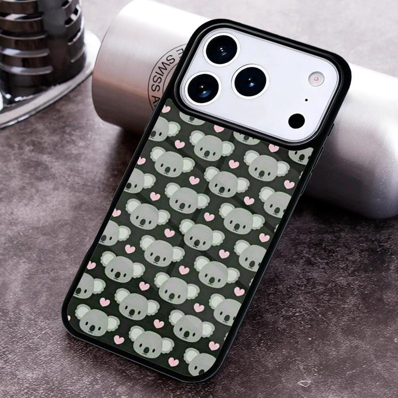 Koala Kawaii Animal Phone Case for iPhone 17 16 15 Pro Max Air 14 13 12 11 Plus Shockproof Cover