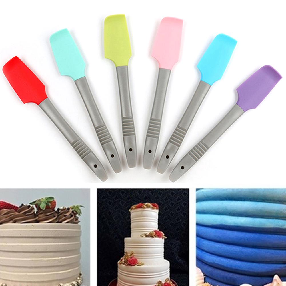Kitchenware Grade Cake Silicone Food Spatula Cookie Pastry Batter Scraper Baking Tool
