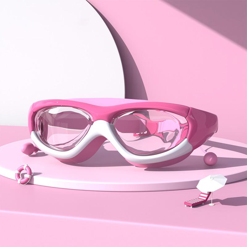 Children's Anti Fog Waterproof Swimming Goggles Transparent Swim Glasses Boys Girls Water Sport Diving Eyewear Without Box