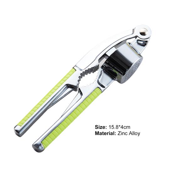 Пресс для чеснока с противоскользящей ручкой, экономящий труд, цинковый сплав, простота в эксплуатации, пресс для имбиря для домашнего хозяйства