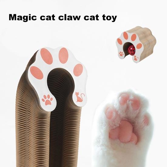 Игрушка-аккордеон для кошек Magic Cat Scratching Cardboard Интерактивная игрушка для кошек