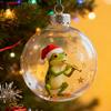 2026 Christmas Ball Ornament Set Handcrafted 3D Frog Ornament Different Frogs Theme Holiday Decorations