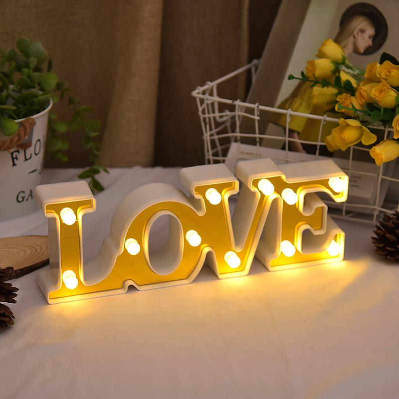 Neon Love English Letter Lights