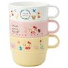 Kids' Stacking Cups, Set of 3, Hello Kitty and Sanrio Designs, Made In Japan, KS31-A