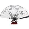 New 10/13 Inch Folding Fan Hand Silk Cloth DIY Chinese Folding Fan Wooden Bamboo Antiquity Folding Fan DIY Calligraphy Painting