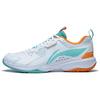 Кроссовки для бадминтона Li Ning Ace Унисекс Низкие Белый/Зеленый/Оранжевый AYTT001-2
