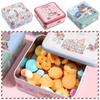Container Xmas Gifts Cookies Christmas DIY Square Tin Box Candy Tin Box Packaging Tinplate Box