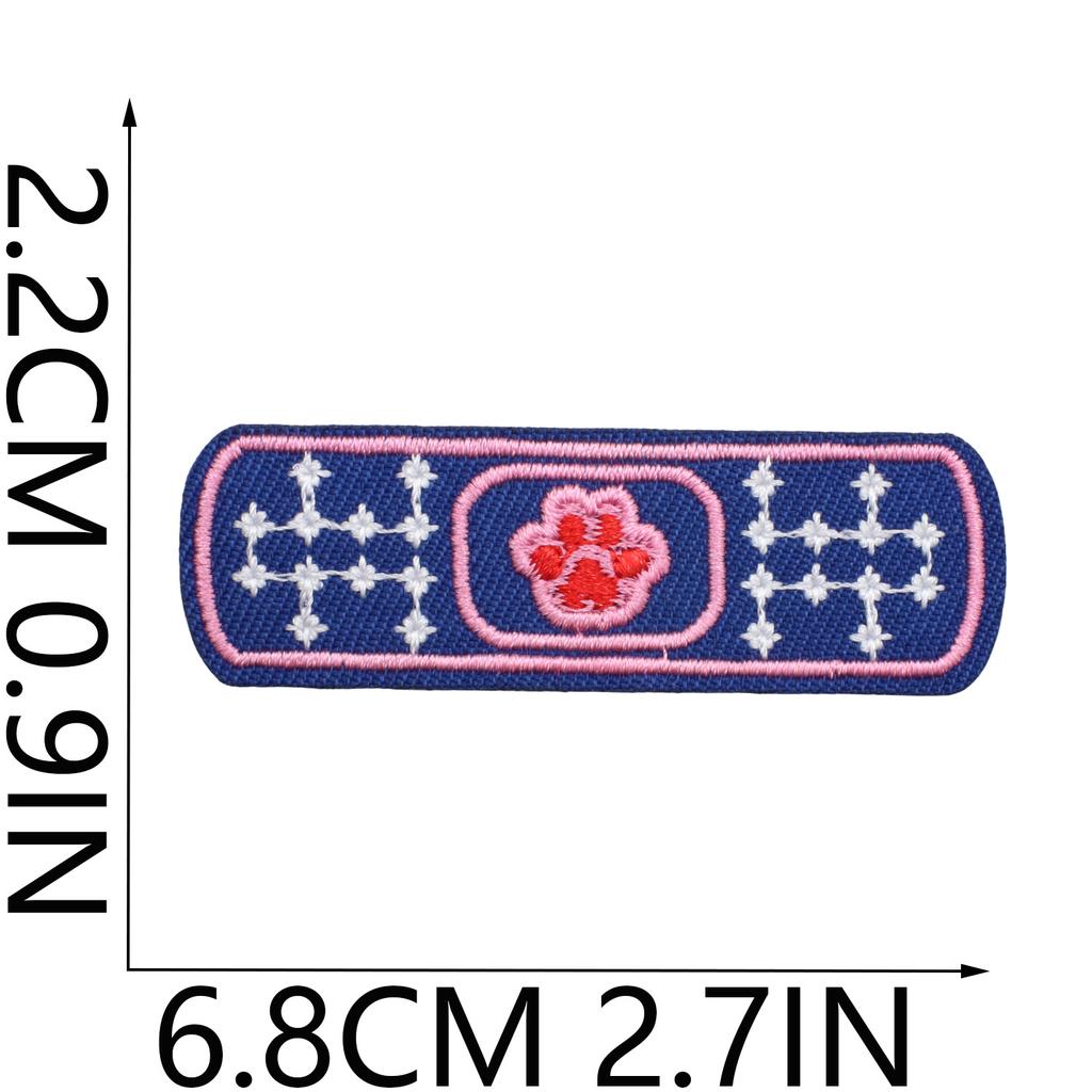 Мультяшная заплатка-наклейка вышитая на ткани, наклейка для украшения сумки, лист с компьютерной вышивкой, наклейка-патч 'Love Flashpoint', милая, для термопереноса