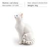 Кошка ПВХ Мультяшная Скульптура с Реалистичной Формой для Домашнего Дисплея Детский Подарок