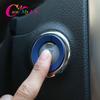 Color My Life Aluminum Alloy Car Ignition Key Ring Circle Cover Trim for Nissan X-trail Xtrail T32 Rogue 2014 -