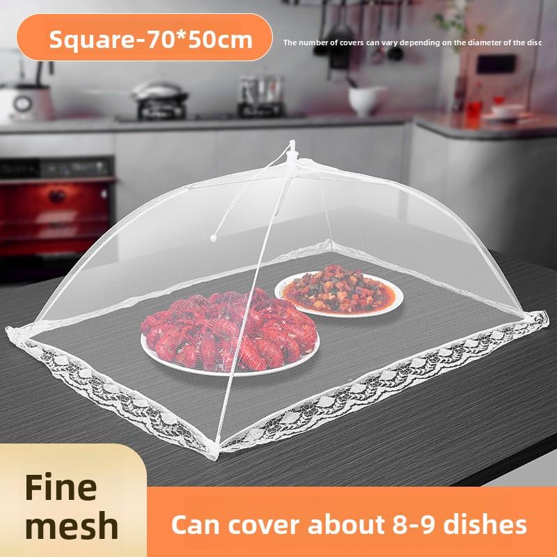 Foldable Mesh Food Cover for Dining Table Dust-Proof Insect-Proof Protector