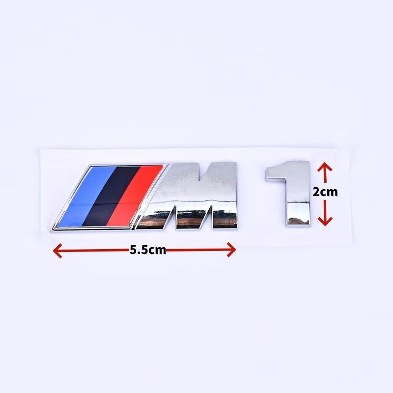 Suitable for BMW Group M standard M1 M2 M3 M4 M5 M6 M7 trunk tail standard ABS logo sticker modified silver/black.