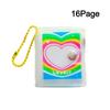 2 Inch Mini Photo Album Snap Button Design Backpack Keyring Photo Card Holder Portable Name Card Book Cartoon Transparent Album