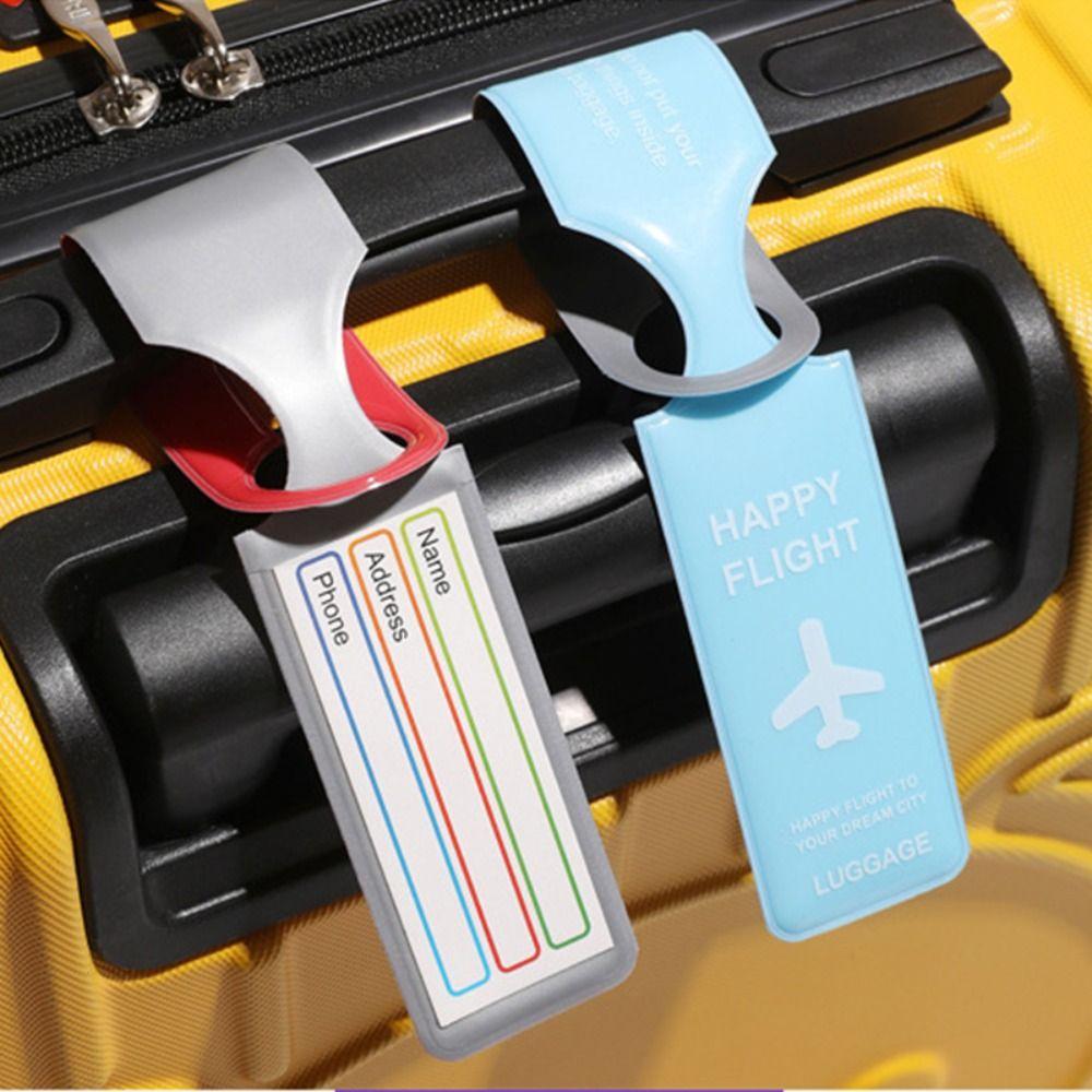 Baggage Name Tags Airplane Suitcase Tag Boarding Pass Boarding Pass Tag PVC Luggage Tag Male