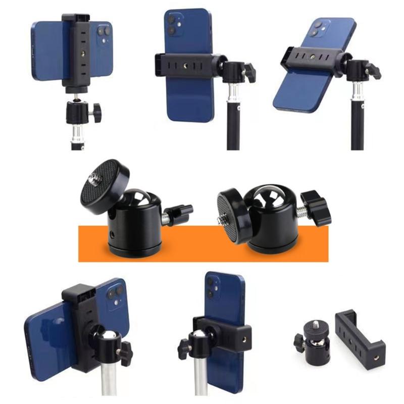 All Metal Construction 360°Swivel Tripod Round Head with 1/4 Screw Thread For Professional And Amateur Photographers