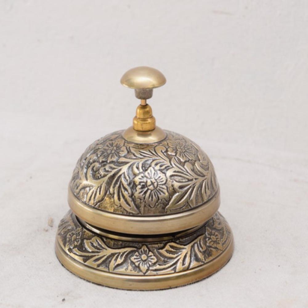 Bell Reception Brass Elegant Hotel Bell Table Bell Style Art Deco Gift Idea Hotel
