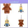 Adorable Minions Plush Bear Keychain Cute Tim Bear Doll Gift For Kids And Collectors