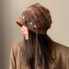 Large Head Circumference Stacked Hat Bohemian Style Beanies Cap Baggy Cap  for Autumn and Winter