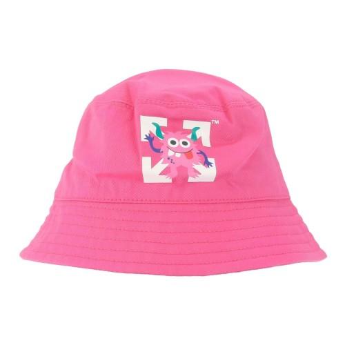 Off White Childrens/Kids Monster Bucket Hat