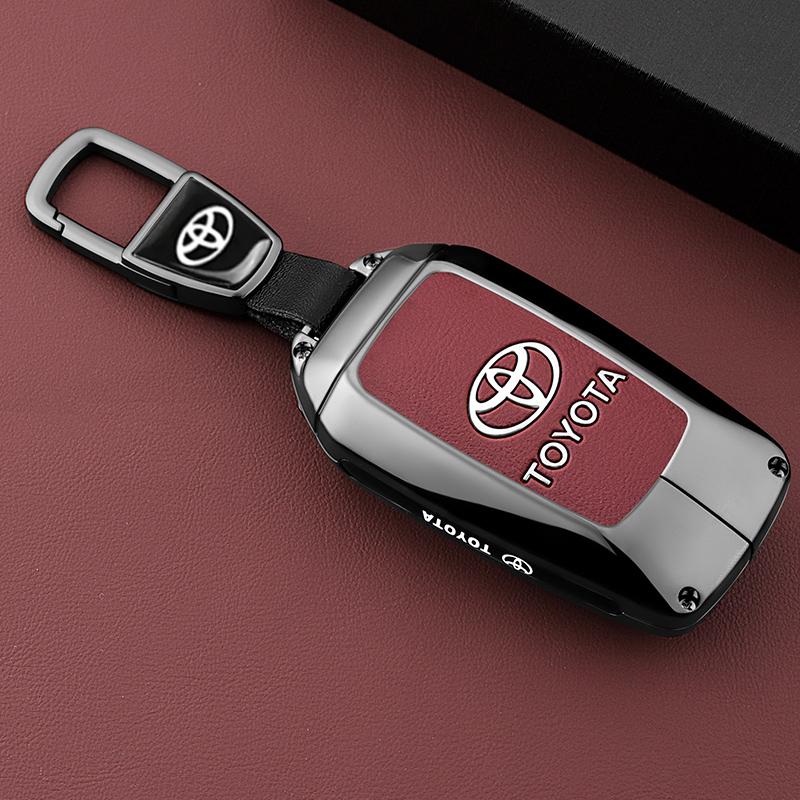 BAXL9 Чехол-брелок из цинкового сплава для ключа автомобиля Toyota RAV4 Highland Coralla Hilux Fortuner Land Cruiser Camry Crown Аксессуары