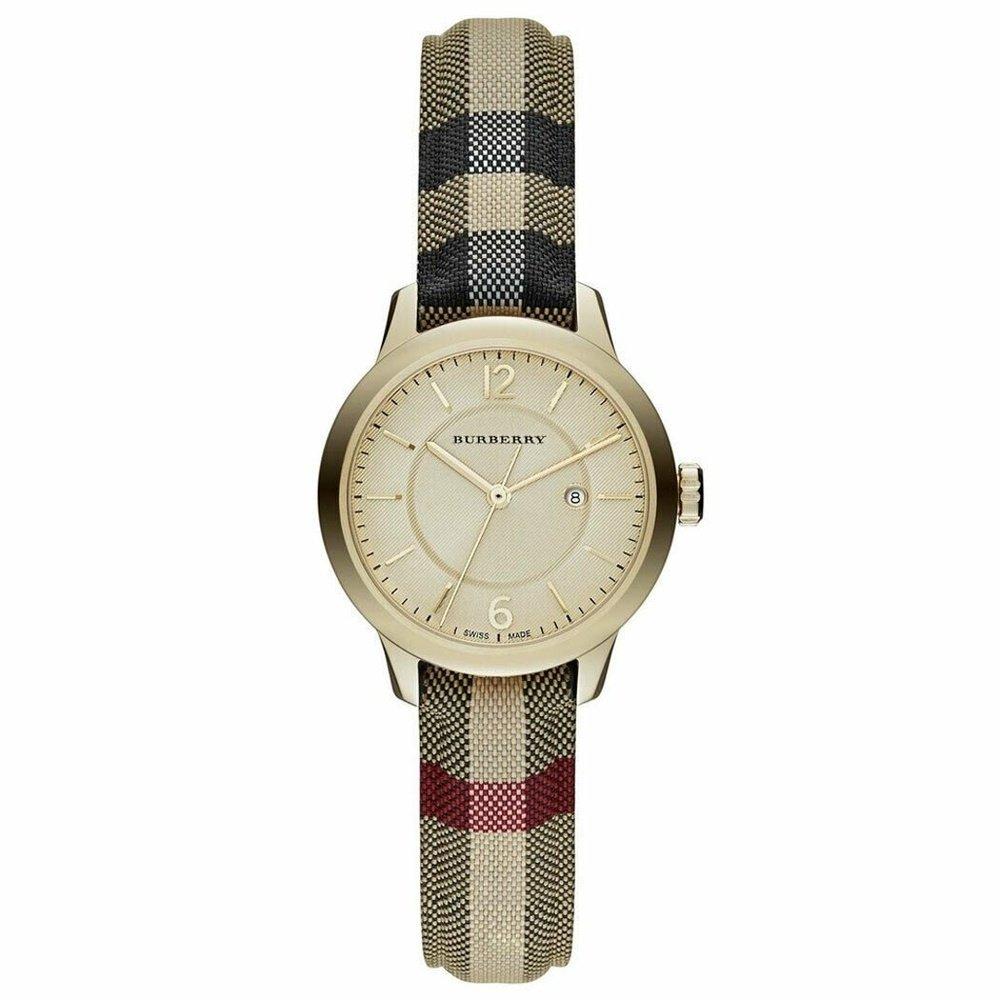 Burberry BU10104 Женские часы с циферблатом в медовую клетку