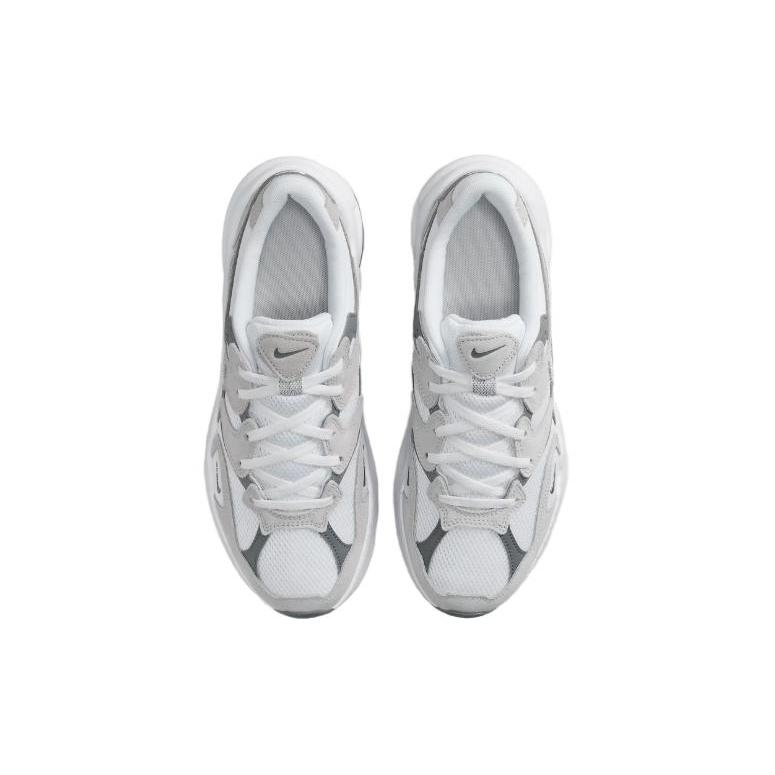 Nike Женские AL8 'Дымчато-серый Металлик Серебристый' (женские размеры) Белые / Дымчато-серые / Черные / Металлик Серебристые Повседневные Кроссовки FJ3794 101