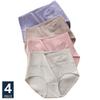 Plus Size M-5XL 4Pcs High Waist Cotton Panties Women  Body Shaper Underwear Soft Print Girls Briefs Sexy Female Lingerie