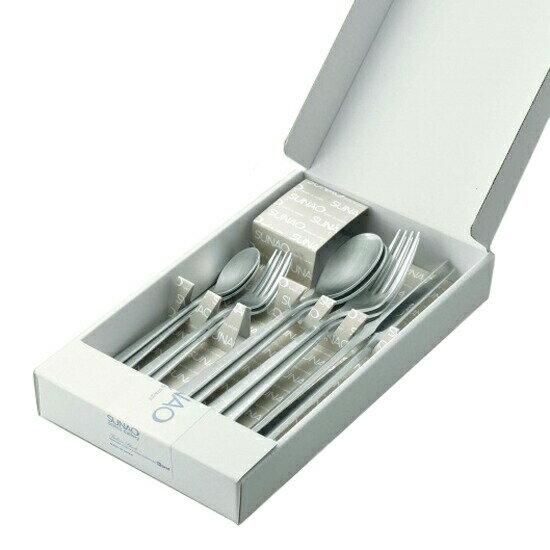 SUNAO Cutlery 10-Piece Set Made Japan Domestic Product High Quality Stainless Steel Matte Finish Tsubame Shinko Kogyo Easy Grip Household Use Table
