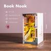 Rolife DIY Book Nook Bookend Miniature House Kit Bookstand LED Book shelf Decoration