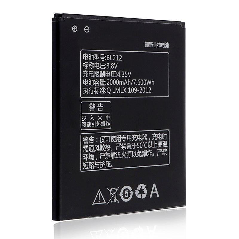 Оригинальный аккумулятор высокого качества BL212 для Lenovo S8 A708T A628T A620T A780E A688T S898t + 2000 мАч