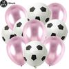 1set Soccer Balloons 12 Inch Football Balloon Green Confetti Party Latex Ballons Baby Shower Boy Soccer Birthday Party Supplies