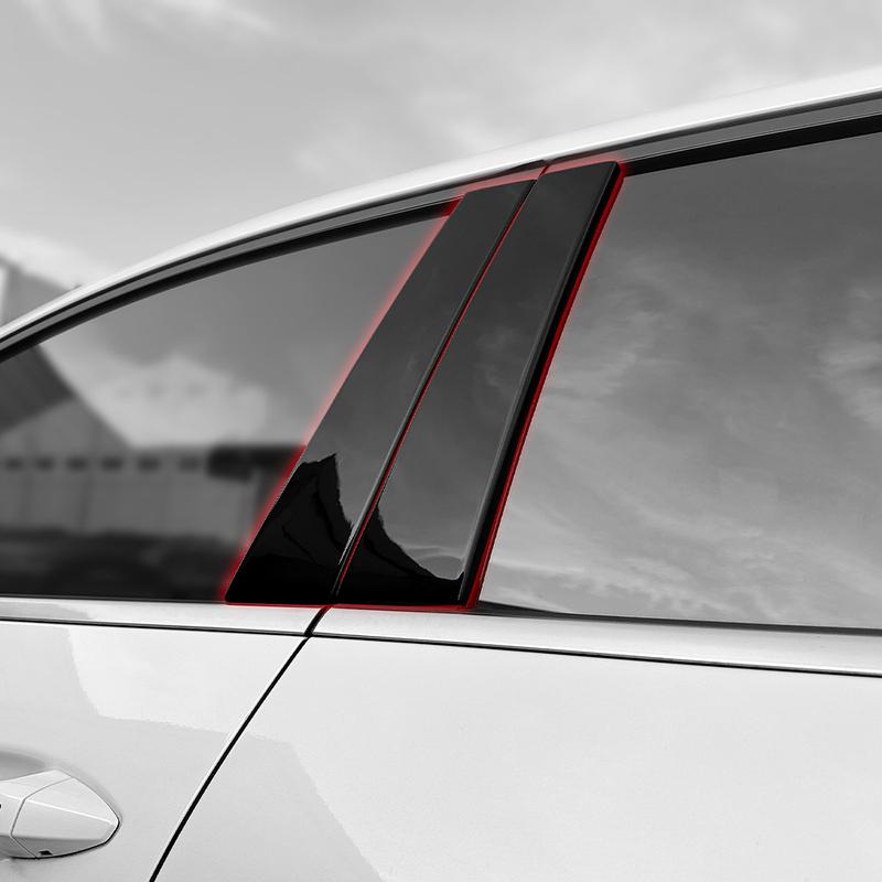 For Kia Sportage NQ5 Car Pillar Posts  Carbon Fiber Door Window BC-pillar Trim Stickers Protector Stick Decoration Accessories