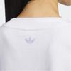 Adidas Женская футболка Originals Trefoil с цветочным принтом, белый цвет IK8642