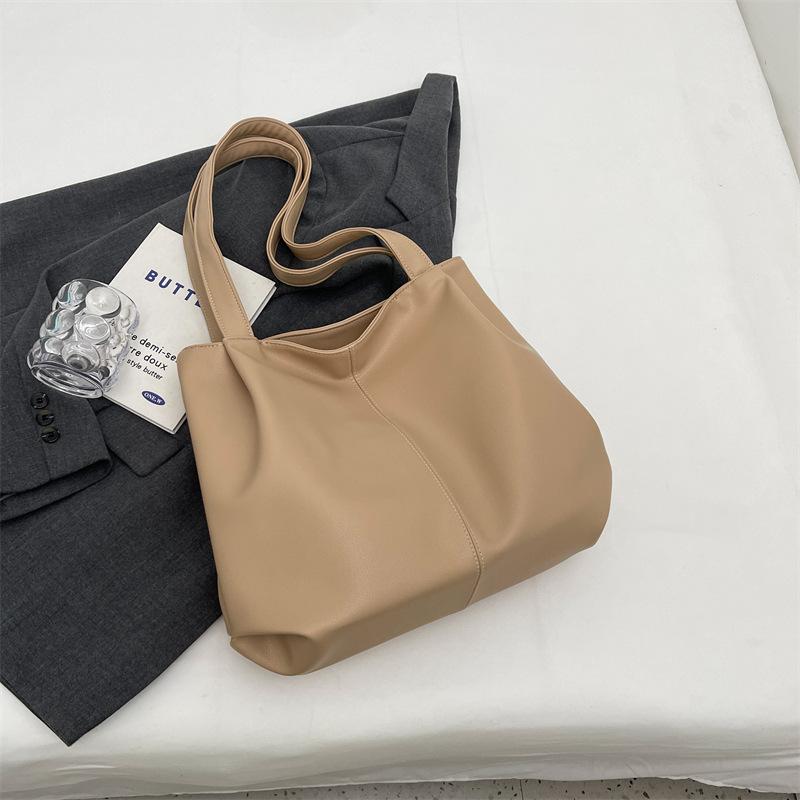 Bag Women's 2024 New Retro Fashion Handbag Simple Casual Women's Shoulder Bag Large Capacity Tote Bag Women