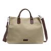 Women's Large Capacity Canvas Shoulder Bag Crossbody Pendulum Bags Basic Style Stitching Line