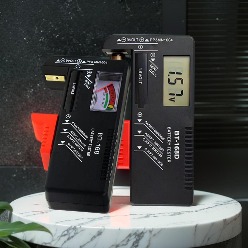 BT-168 / BT-168D Тестер для аккумуляторов Указатель/Цифровой дисплей Анализатор аккумуляторов Тестирование аккумуляторов для AA AAA CD 9 В 1,5 В таблеточных элементов питания