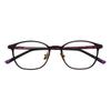 Aloeyewear [ALOXROUNZ] AR5038A C24 Ультралегкие фиолетовые квадратные очки из Ultem