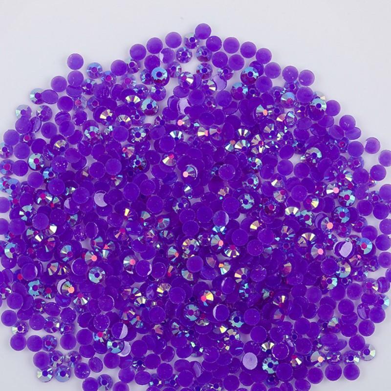 of High-quality Flat Bottomed Resin Diamond Nail Polish Diamond Color DIY Jelly AB 14 Cut Surface Sticking Rhinestone